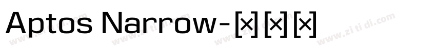Aptos Narrow字体转换
